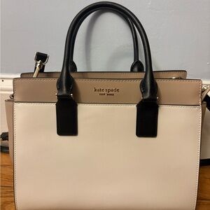 kate spade Tan and Black Satchel